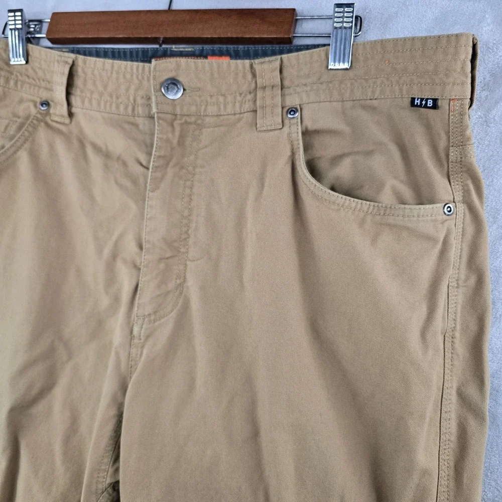 Howler Brothers Frontside 5-Pocket Pants Mens 40x32 Tan Cordura Stretch Canvas